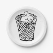 ごみ箱 ペーパープレート (正面)