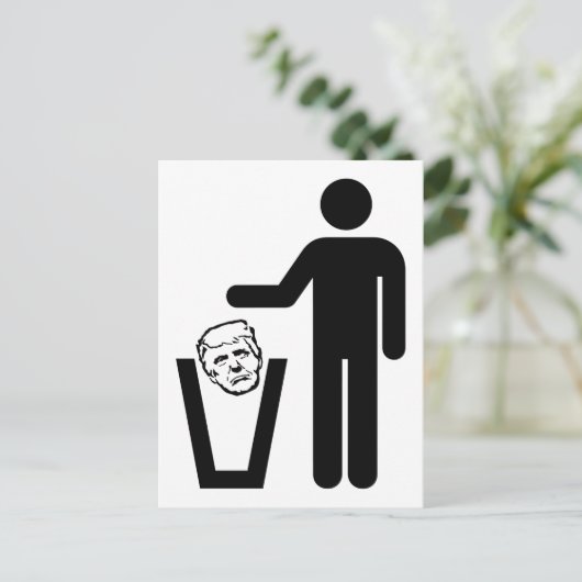 ごみ箱 ポストカード (スタンド正面)