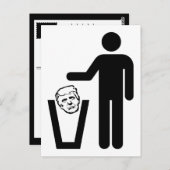 ごみ箱 ポストカード (正面/裏面)