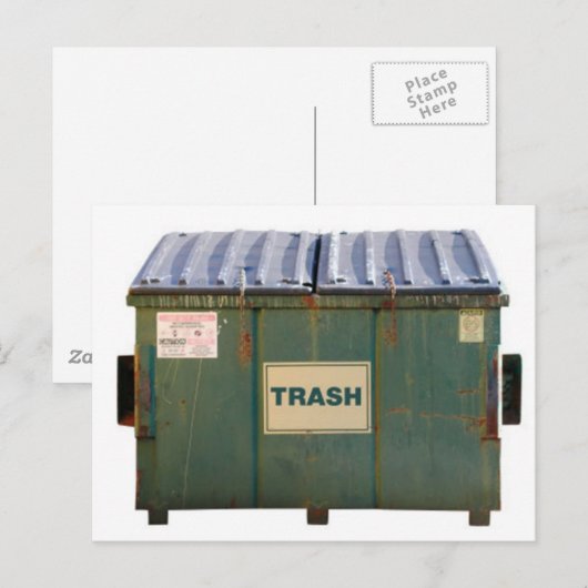 ごみ箱 ポストカード (正面/裏面)