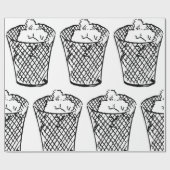 ごみ箱 ラッピングペーパー (フラット)