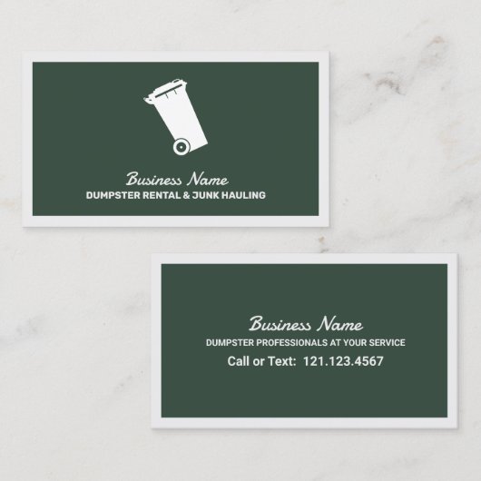ごみ箱 名刺 (正面/裏面)