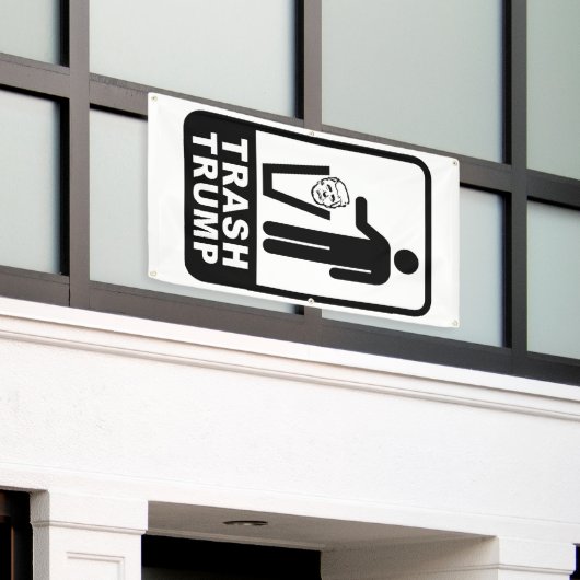 ごみ箱 横断幕 (ビルの外側)