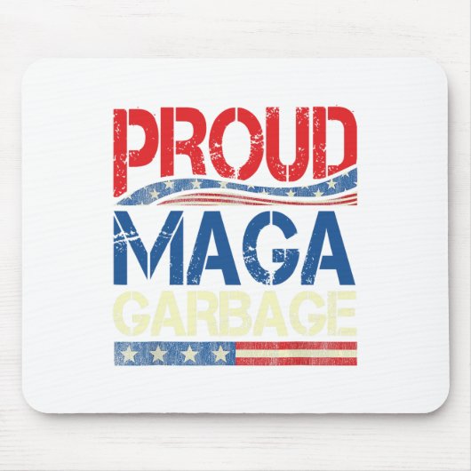 ごみ誇りを持ったトランプの支持者 マウスパッド (正面)