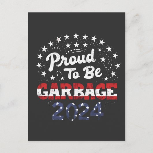 ごみ誇りを持ったプエルトリコのラティノスのトランプ インビテーションポストカード (正面)