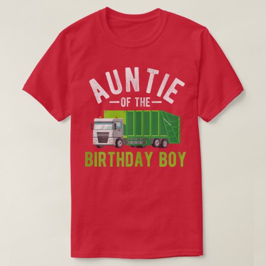 ごみ誕生日にマッチする少年の叔母 Tシャツ (デザイン正面)