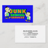 ごみ運搬を片付けるジャンク除去サービス 名刺 (正面/裏面)