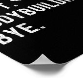 ごめんできないボディビルバイ – 筋肉トレーニング魏 ポスター (角)