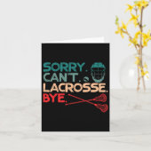 ごめんできないラクロスバイラクロスボールスポーツラブ カード (黄色い花)