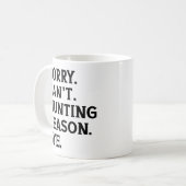 ごめんできない狩りシーズンバイおもしろい狩り恋人 コーヒーマグカップ (正面左)