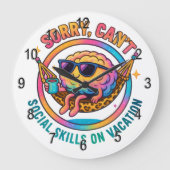 ごめんできない.... ラージ壁時計 (正面)