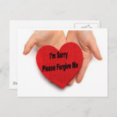 ごめんなさいバレンタインの手を許して シーズンポストカード (正面/裏面)
