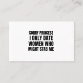 ごめんなさい姫様私を刺す女性との付き合いしかない 名刺 (正面)