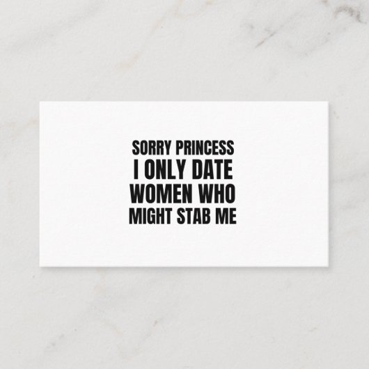 ごめんなさい姫様私を刺す女性との付き合いしかない 名刺 (正面)