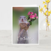 ごめんなさい許して下さい カード (黄色い花)