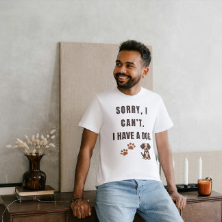 ごめんなさい、できません。犬がいるので Tシャツ