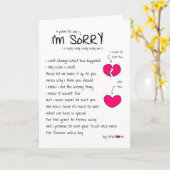 ごめんなさい カード (黄色い花)