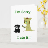 ごめんなさい… カード (黄色い花)