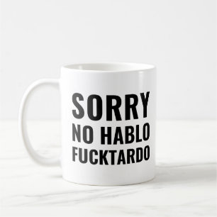 ごめんなさい、ハブロ・ファクタおもしろいースペインのド。 コーヒーマグカップ