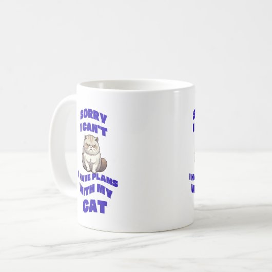 ごめんなさい、私はマグのデザインを持って行く予定がないの コーヒーマグカップ (正面左)