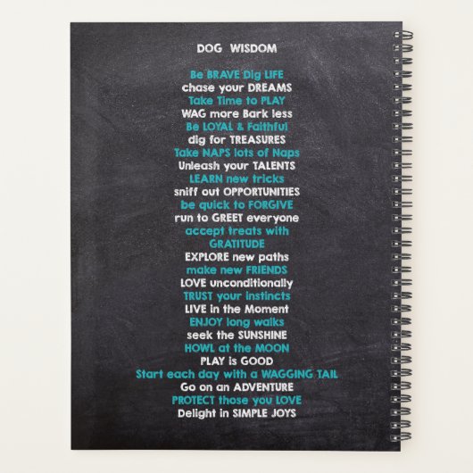 ごめんなさい、私は犬と予定が入っている プランナー手帳 (裏面)