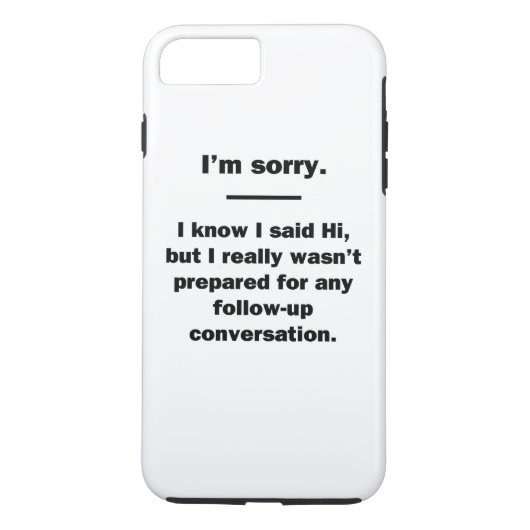 ごめんなさい。 Case-Mate iPhoneケース (裏面)