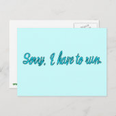 ごめんなさ走い、走 ポストカード (正面/裏面)