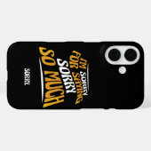 ごめんねことわざごめんごめん謝っおもしろいて Case-Mate iPhoneケース (裏面 (横))
