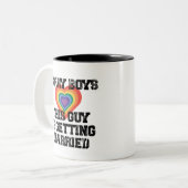 ごめんねこの男は結婚ゲイ ツートーンマグカップ (正面左)