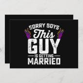 ごめんねこの男は結婚ゲイ 招待状 (正面/裏面)