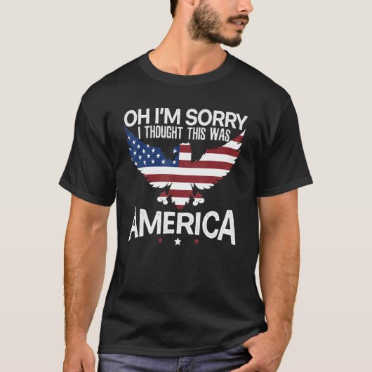 ごめんねアメリカ考え市民の日が1日目だったの Tシャツ (正面)