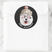 ごめんねインドグニト(日本のスピッツ)おもしろい犬 ラウンドシール (バッグ)