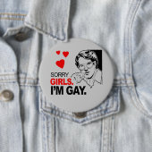 ごめんねガールズ私はゲイ 缶バッジ (インサイチュ)