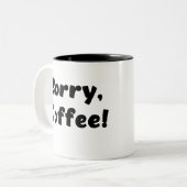 ごめんねコーヒー！ ツートーンマグカップ (正面左)