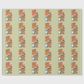 ごめんねサンタ私がミルクベビークリスマス服を飲んだ ラッピングペーパー (フラット)