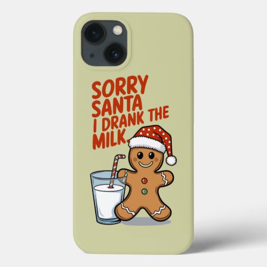 ごめんねサンタ私がミルクベビークリスマス服を飲んだ Case-Mate iPhoneケース (裏面)