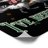 ごめんねサンタ私はフェラルオポッサムクリスマスホリ ポスター (角)