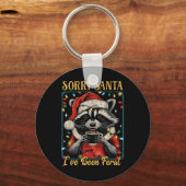 ごめんねサンタ私はフェラルクリスマスホリデイreccされている キーホルダー (正面)