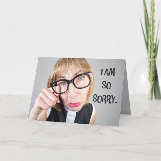 ごめんねメガネ掛けて醜い泣き女 シーズンカード (正面)