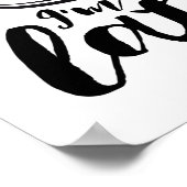 ごめんねラテーおもしろいー恋人パン ポスター (角)