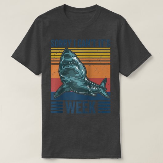 ごめんね今週のサメ愛おもしろい者ファンVint Tシャツ (デザイン正面)