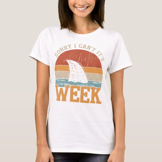 ごめんね今週のシャークおもしろいプレゼント Tシャツ (正面)