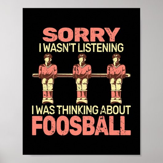 ごめんね卓球選手のfoosball boy f ポスター (正面)