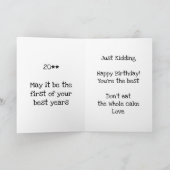 ごめんね古い電話してた考えよ、おもしろい。 カード (内部)