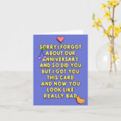 ごめんね忘れ記念日の事 カード (黄色い花)