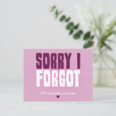 ごめんね忘れ ポストカード (スタンド正面)