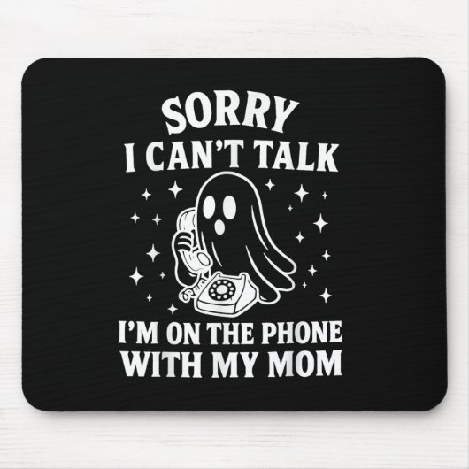 ごめんね母と電話で話せなくて マウスパッド (正面)
