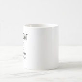 ごめんね猫と予定が入ってない コーヒーマグカップ (中央)
