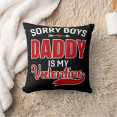 ごめんね男の子パパがバレンタイン クッション (ブランケット)