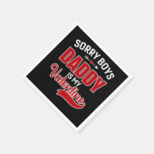 ごめんね男の子パパがバレンタイン スタンダードカクテルナプキン (角)